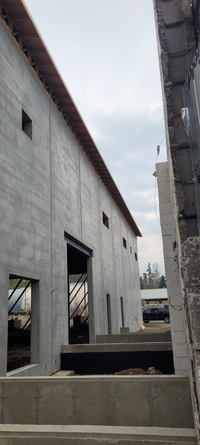 Concrete building exterior